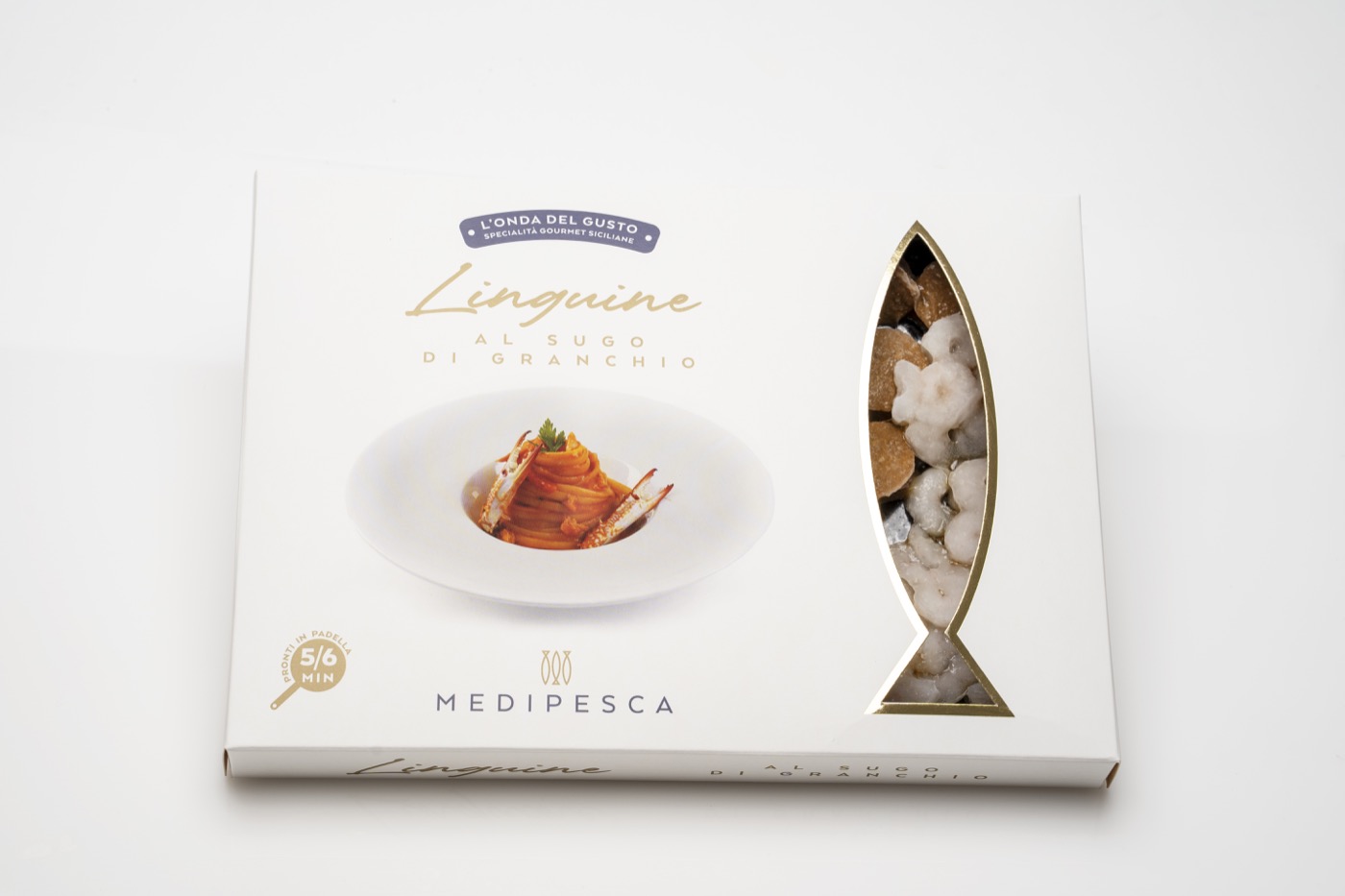 Linguine al sugo di granchio, foto della confezione